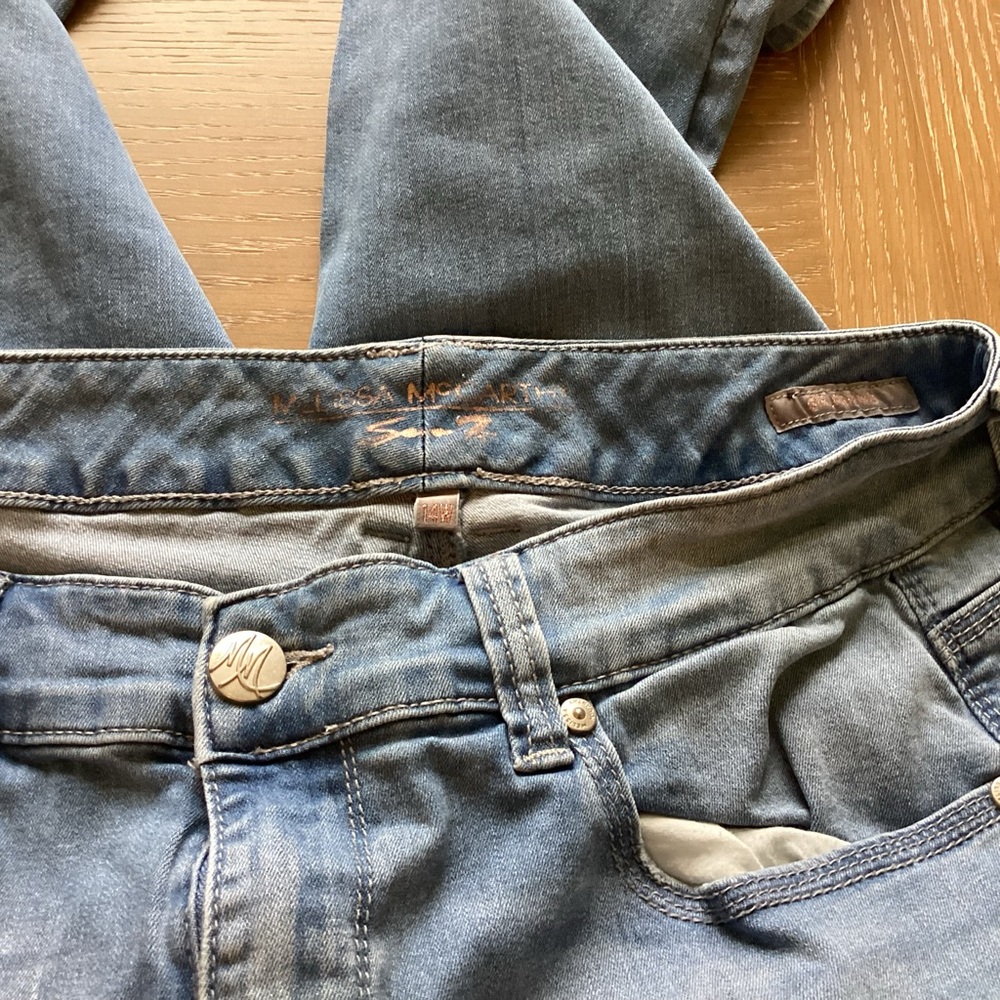 Melissa McCarthy Light Blue Straight Leg Jeans